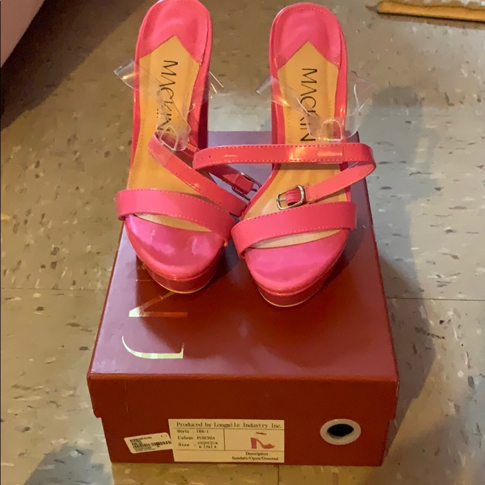 All Fuchsia High heels